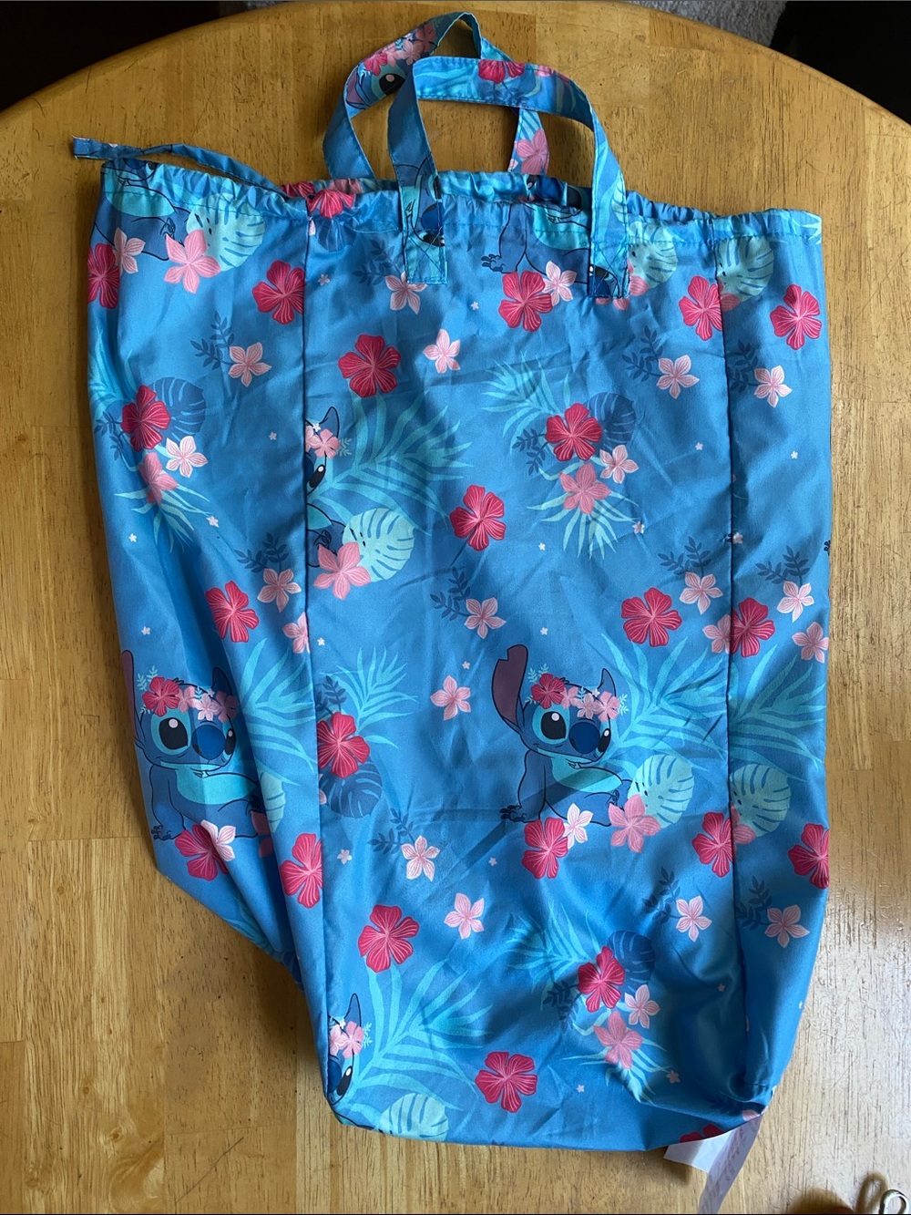 Disney Lilo$Stitch fabric bag 19x9” in good condition